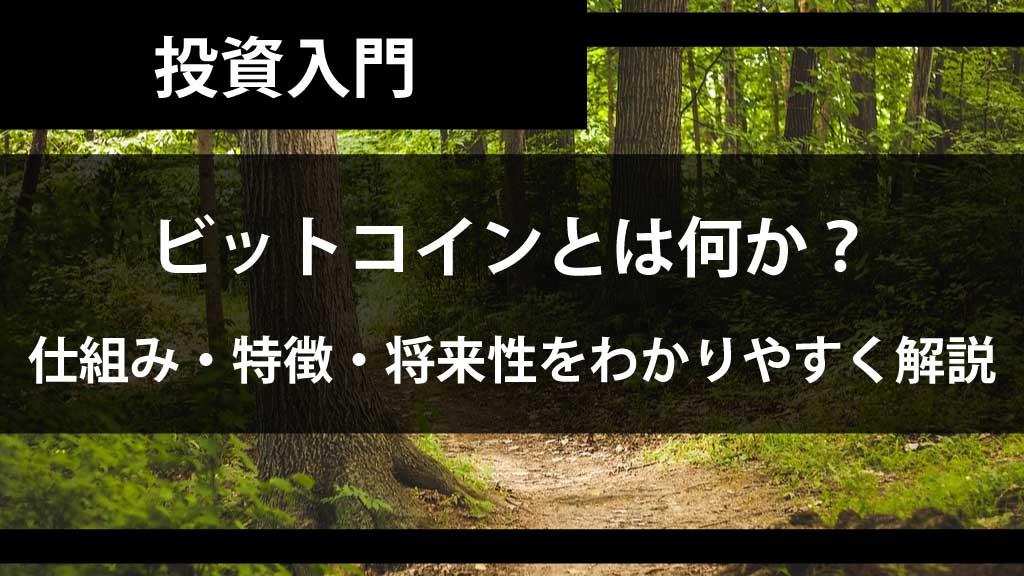 ビットコインとは何か？仕組み・特徴・将来性を初心者にもわかりやすく解説