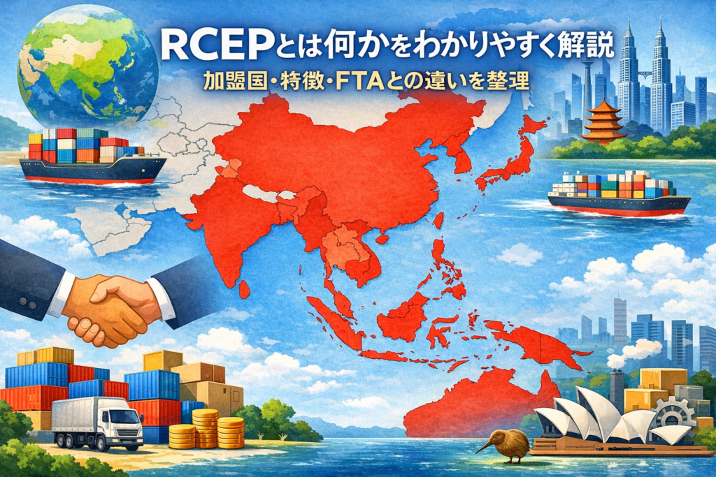 RCEPとは何かをわかりやすく解説｜加盟国・特徴・FTAとの違いを整理