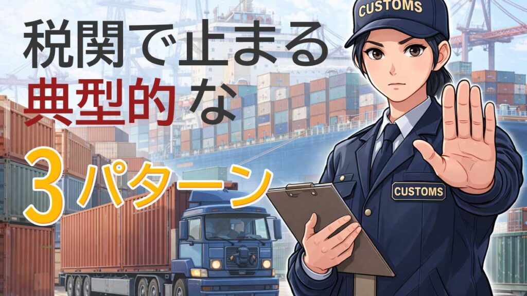 税関で止められてしまう典型的な3パターン｜通関トラブルの実例と具体的対策