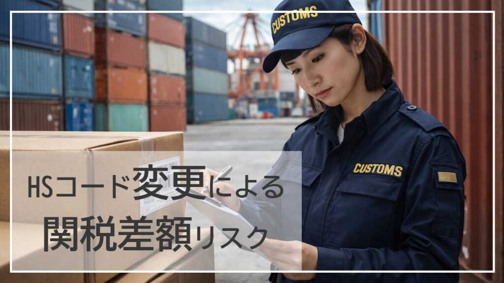 HSコード変更による関税差額リスクとは？追徴課税を防ぐ実務対応策