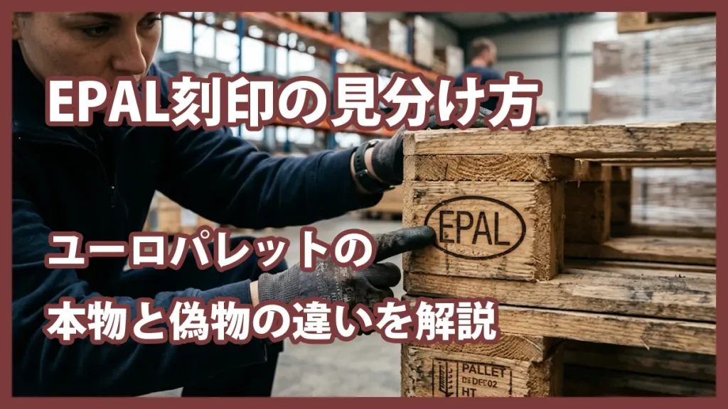 EPAL刻印の見分け方｜ユーロパレットの本物と偽物の違いと確認ポイントを解説