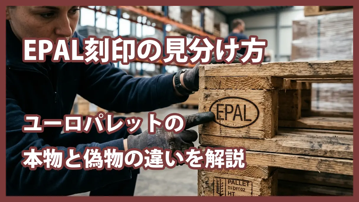 EPAL刻印の見分け方｜ユーロパレットの本物と偽物の違いと確認ポイント