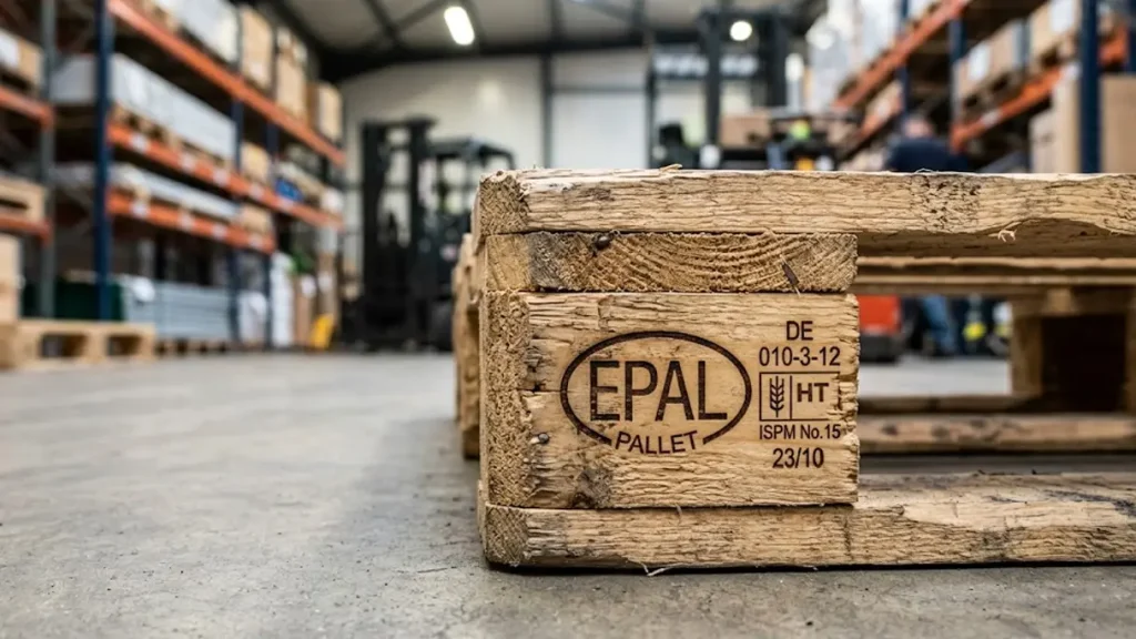 ユーロパレット EPAL刻印の実物写真