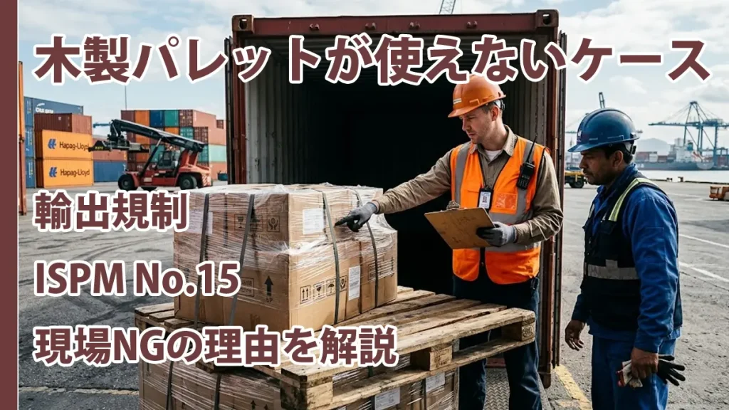 木製パレットが使えないケース｜輸出規制・ISPM No.15と現場NGの理由を解説