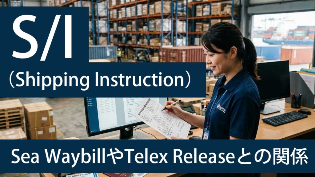 S/I（Shipping Instruction）とは？｜Sea WaybillやTelex Releaseとの関係