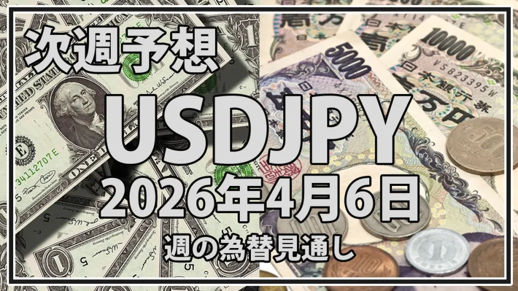 【2026年4月6日週】USDJPY予想｜ドル円は160円攻防か、米CPIとFOMC議事要旨に注目