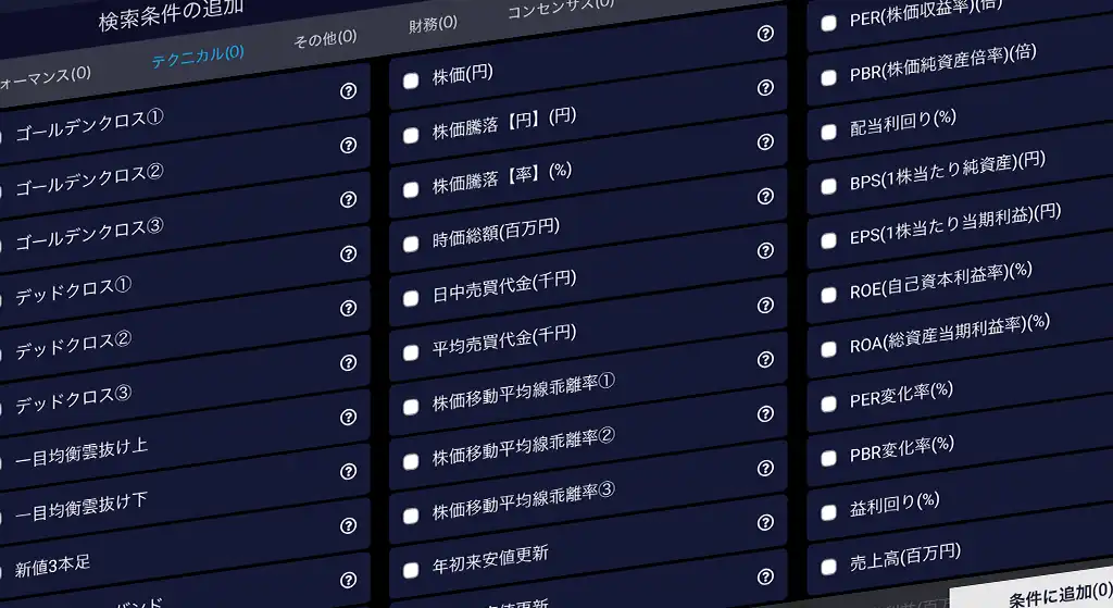 地合い別にスクリーニング条件を切り替える