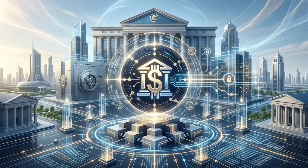 中央銀行デジタル通貨と公的なデジタル決済インフラを表現したイメージ